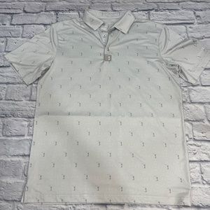 BOGEY BROS | Men's Shirts, Swing Stick Polo (Sz. Large - Grey)